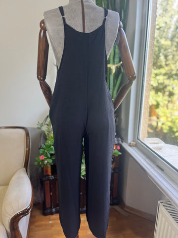 Adjustable Strap Ayrobin Fabric Casual Overalls - Stylish & Comfortable Everyday Jumpsuit for Women