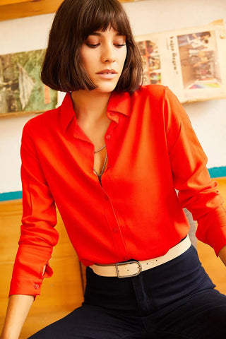 Minimalist & Affordable Women's Woman Blouse,Button Down Shirt-Womens Top-Casual Top-Modern Top,Designer Women Top-Minimalist Women Blouse 5