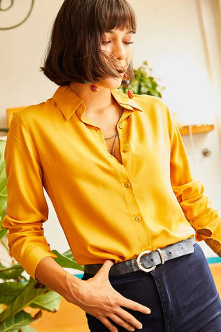 Minimalist & Affordable Women's Woman Blouse,Button Down Shirt-Womens Top-Casual Top-Modern Top,Designer Women Top-Minimalist Women Blouse 8